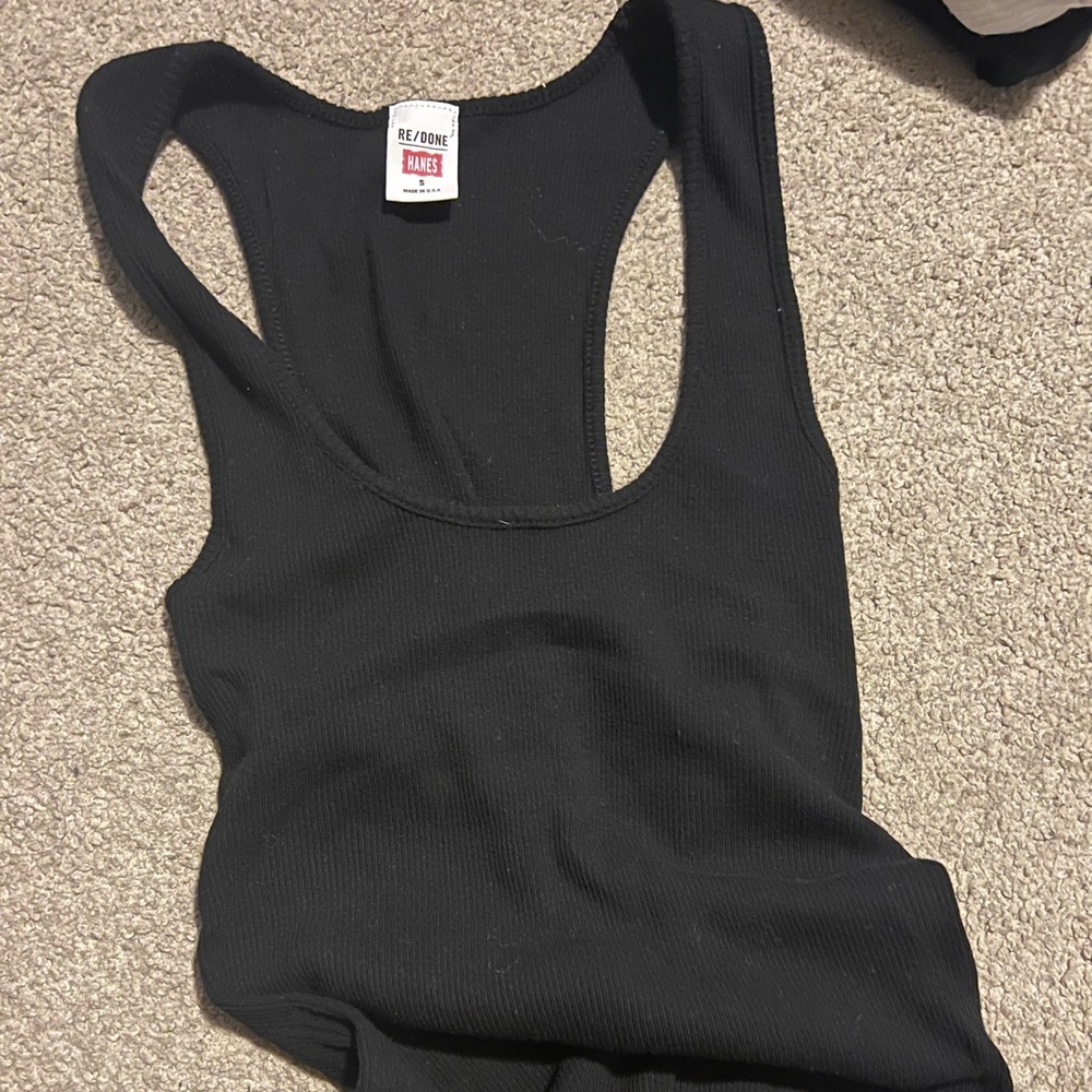 Re/Done ribbed tank